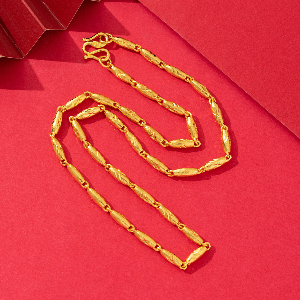 项链/珍珠/天然石项链/珍珠链条女款拼接气质/珍珠项链细节图