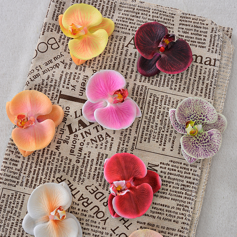 Phalaenopsis flower head artificial flower, diy flower bouquet accessories, wedding decoration, landscaping, home ornaments, cross-border wholesale Application Scenario