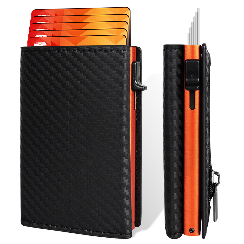 Factory Wholesale Personalized And Trendy Rfid Anti-Demagnetization Multi-Functional Aluminum Alloy Anti-Drop Card, Id Card, Bank Card Bag Specification drawing