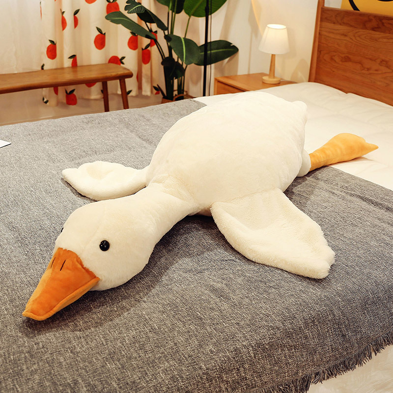 The popular "Big White goose" plush toy, plush toy, doll, pillow, street gift wholesale, long pillow Application Scenario