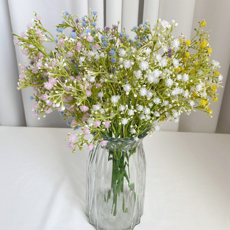 仿真花DIY发饰配件/仿真花/5朵塑膠花/假花/假花批发产品图