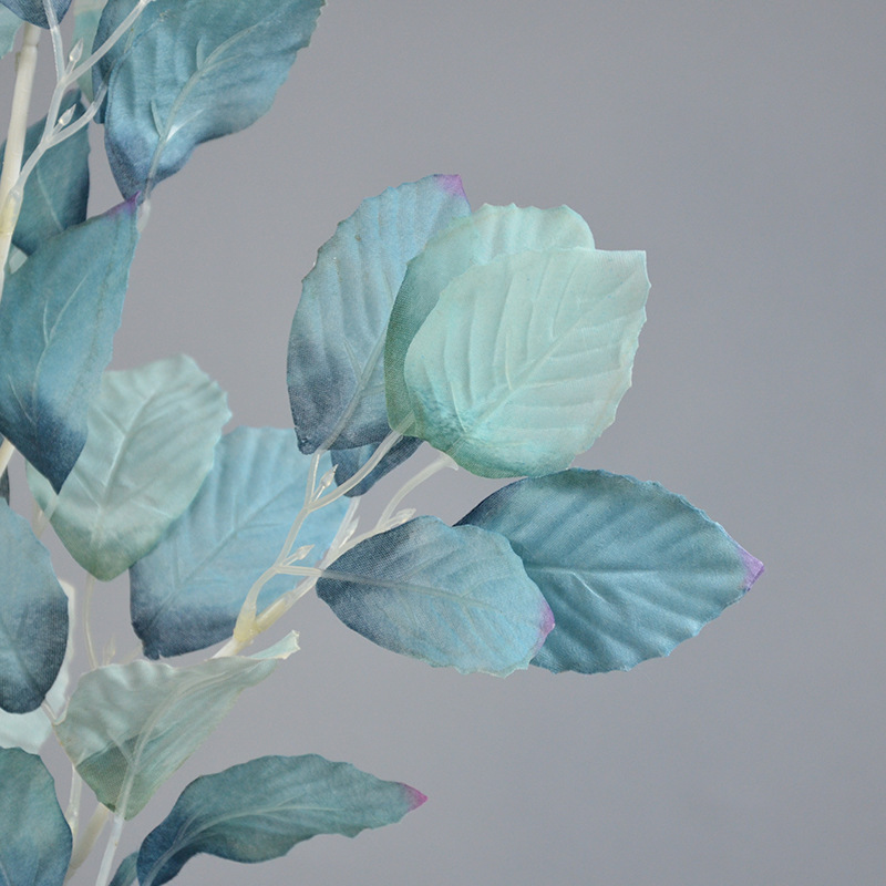 Single-stem artificial beech leaves, wedding decoration flower materials, artificial flower and leaf materials, ceiling, road guide, arch artificial flowers Specification image