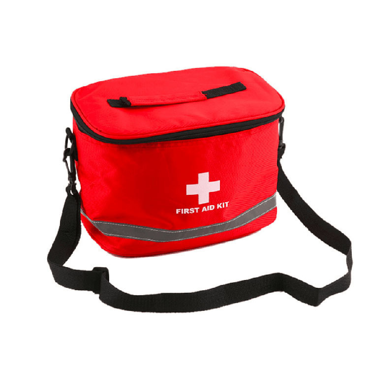 Family first aid kit, home care storage bag, outdoor medical bag, shoulder strap, portable large-capacity cylindrical bag details Picture