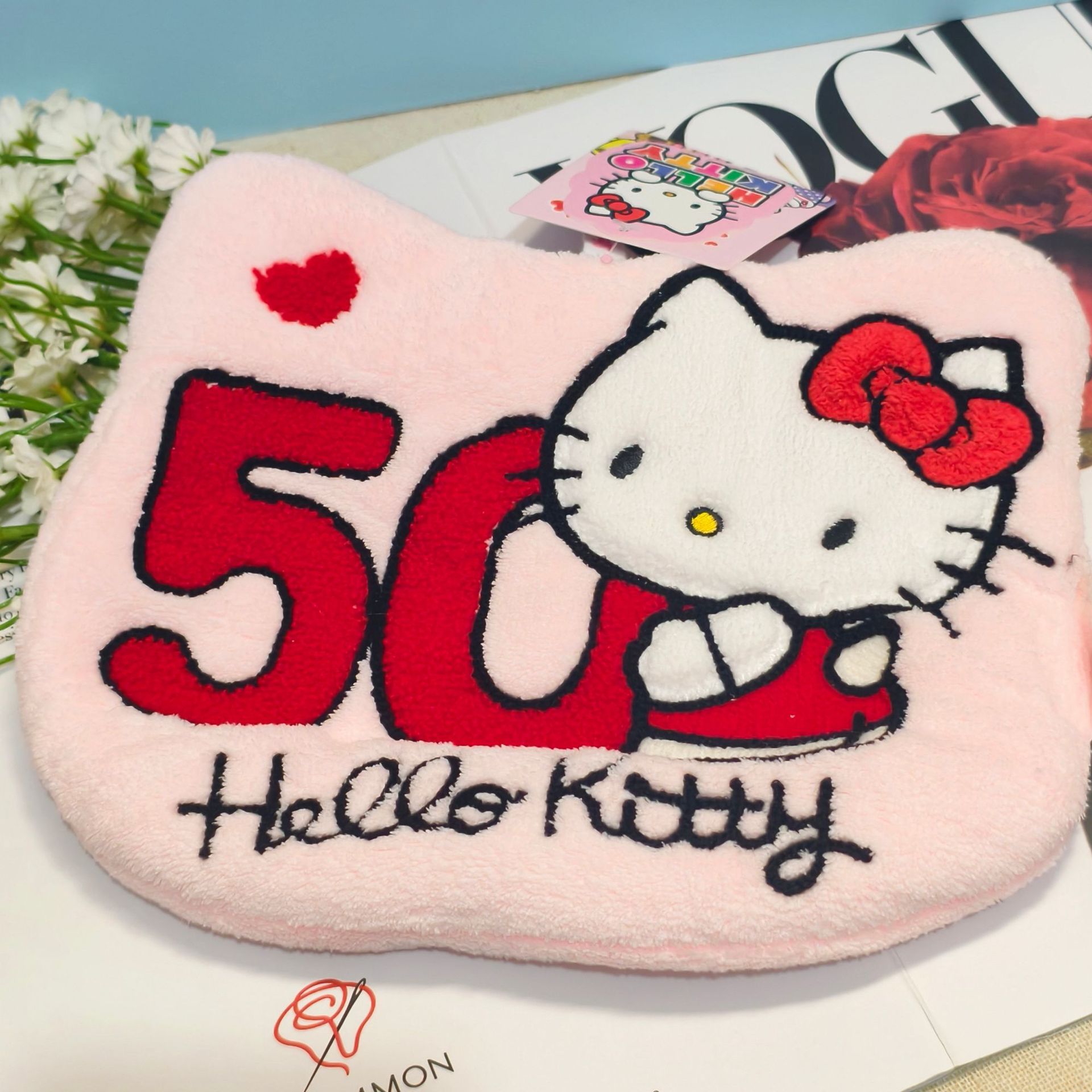 擦手巾儿童卡通/厨房擦手巾/可爱擦手巾/雪尼尔/擦手布白底实物图