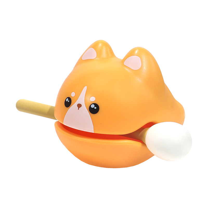 财富+1小木鱼办公室摆件解压佛系卡通敲打玩具功德木鱼小摆件礼品白底实物图