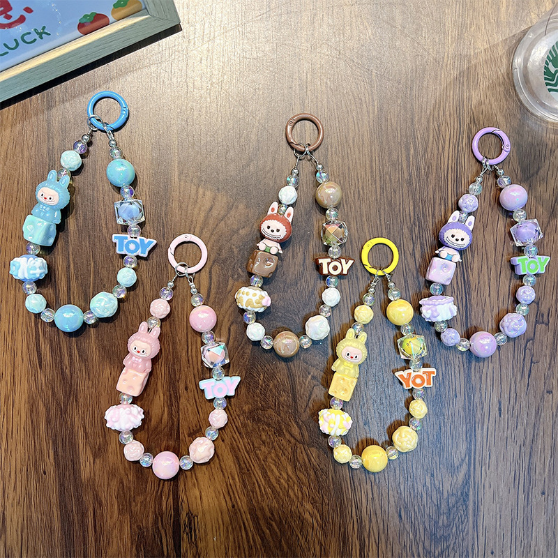 手机链/手机链珠/手机链女短款时尚/手机链女款短款时尚/水晶手机链产品图