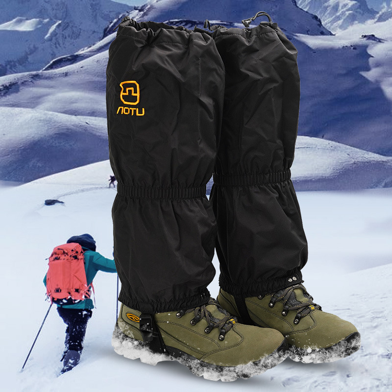凹凸雪套户外绑腿套徒步登山滑雪护腿套成人儿童脚套防水防沙鞋套产品图