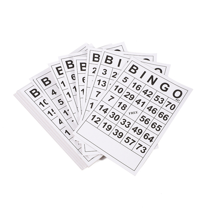 桌面游戏益智娱乐乐透数字棋宾果棋BINGO纸卡游戏酒吧休闲娱乐细节图