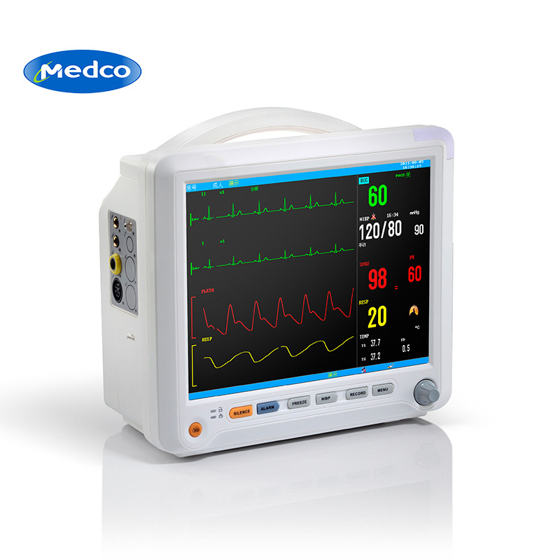 Cross-border exclusive 8000B monitor, a portable medical patient monitor with multiple parameters and high-definition large screen
