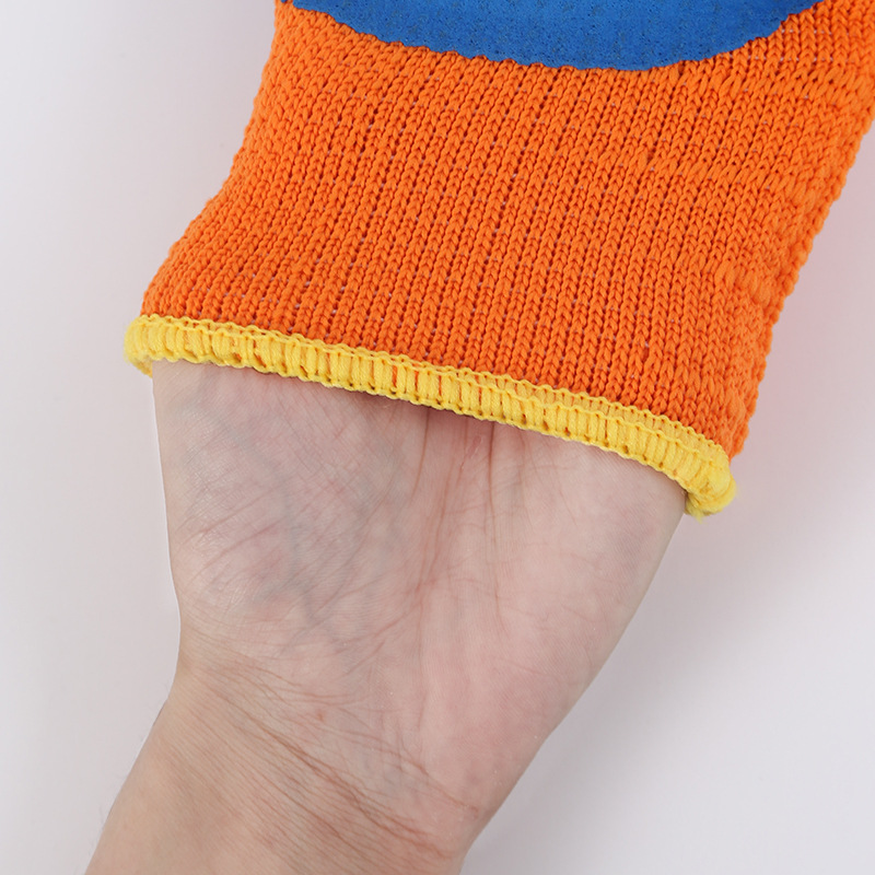 Wholesale nylon coated gloves from the manufacturer, impregnated rubber for work on the ground, wear-resistant rubber labor protection, 13-needle breathable wear-resistant gloves Application Scenario