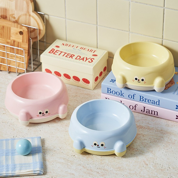 Factory pet bowl, stainless steel cat slanted neck guard drinking bowl, high-legged single bowl cat bowl, anti-slip and anti-tipping tableware Specification image