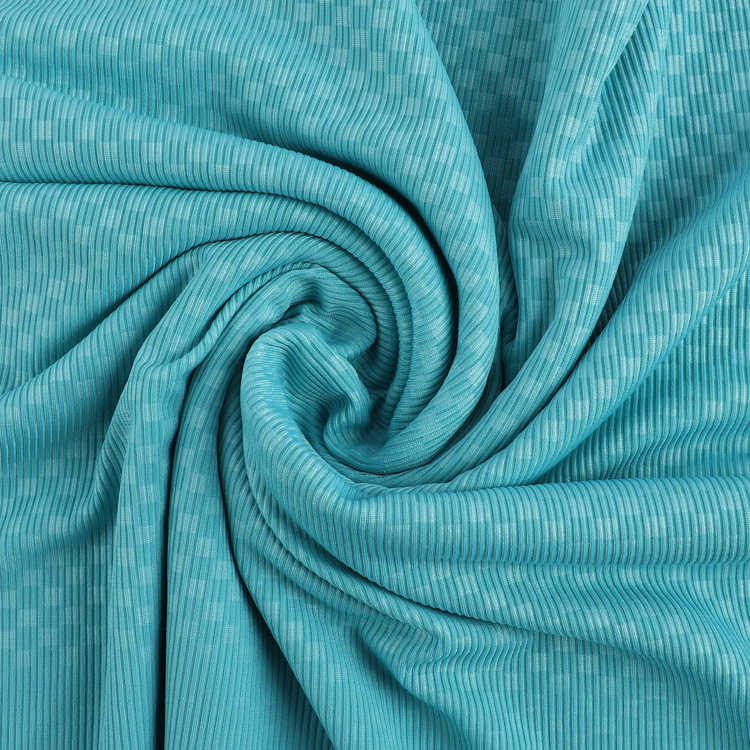 180g ice silk ribbed ice silk embossed thread knitted polyester fabric wide-leg pants and home wear ribbed fabric