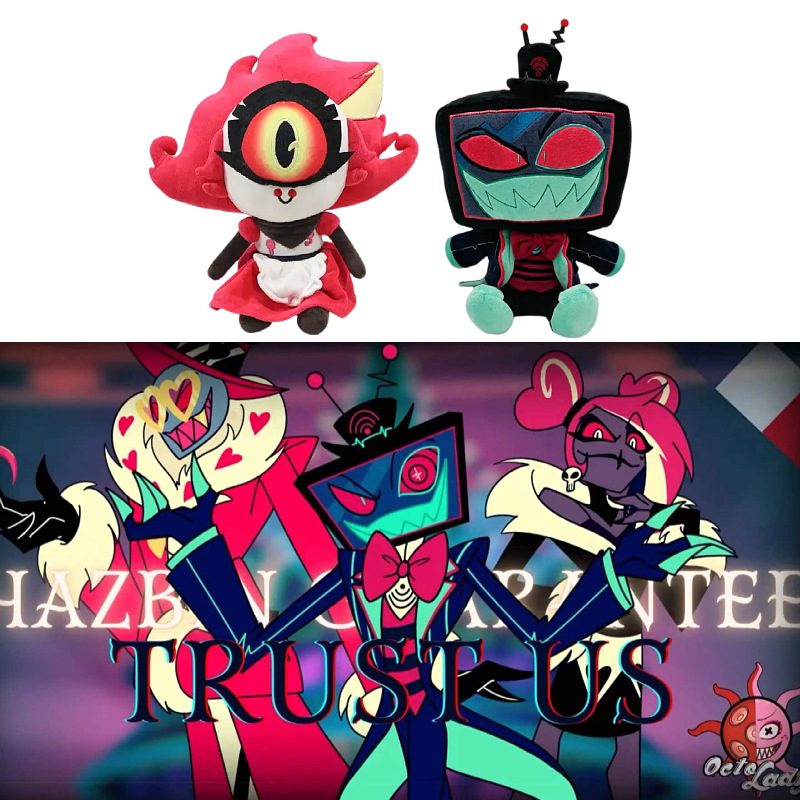 Cross-border new products: hazbin hotel's evil boss peripheral figurine gifts, Hell Inn Clown plush toys