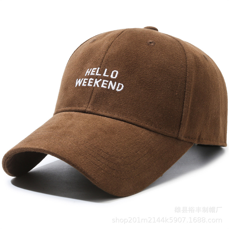 Spring and autumn baseball caps, women's style, small and bulky ones, men's hats, deep and large brims, wide baseball caps, round faces Item Picture
