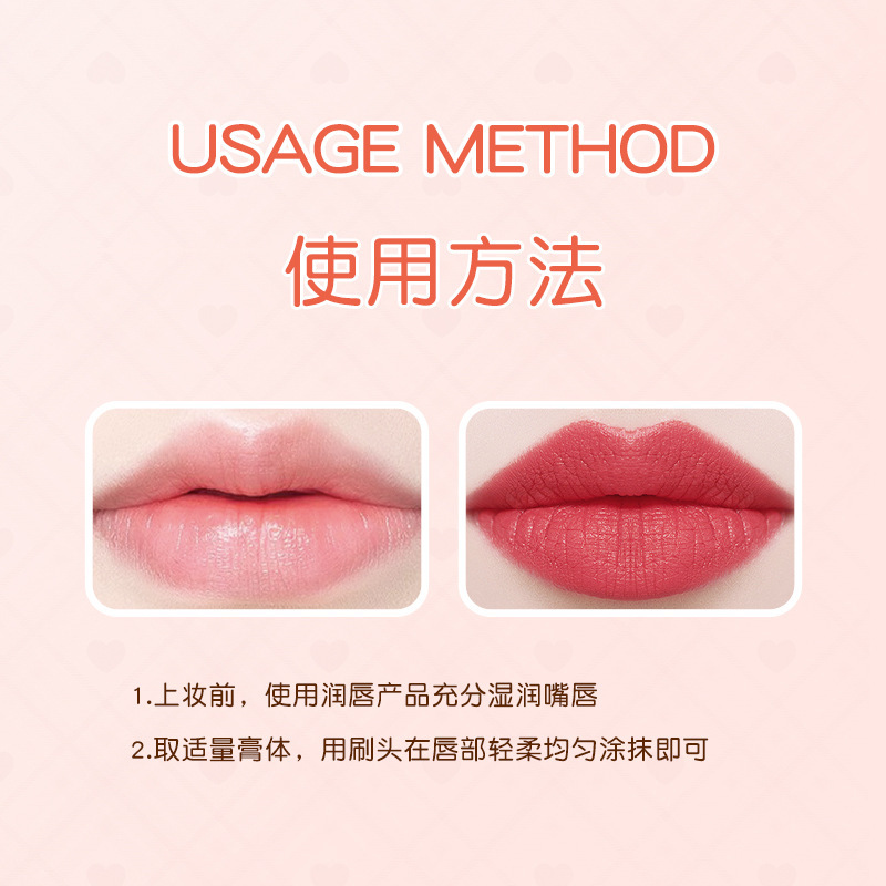 baxi Cute Baxi Milk Bear Soft Mist Lip Gloss is not easy to stick to the cup. Matte whitening lip gloss is an affordable daily lip gloss for girls Application Scenario