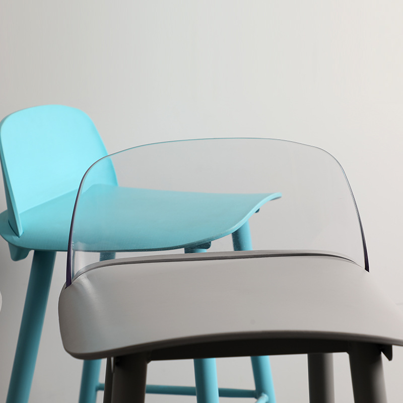 Nordic Star Creative bar stool, 60cm plastic high chair, modern and simple designer bar stool Application Scenario