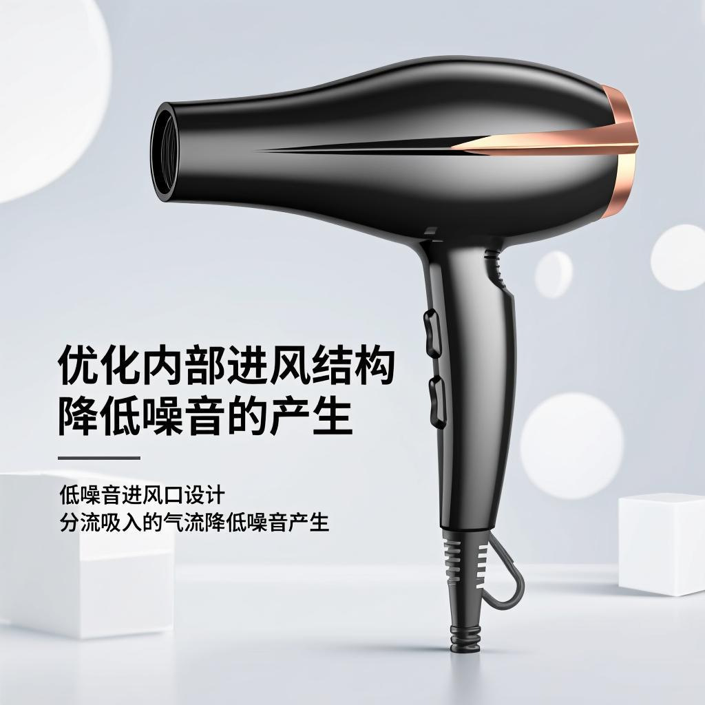 New cross-border export hair dryer, high-power hair dryer for hair salon, constant temperature hair care, high-speed, durable and quiet export M141 details Picture