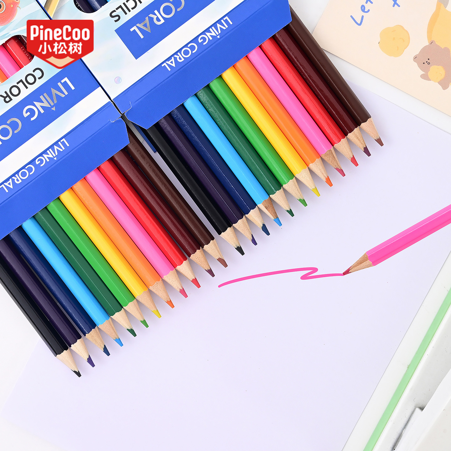 تعبئة الأقلام الرصاص عبر الحدود باللغة الإنجليزية 12 12 باللون و 24 بالألوان اللون واللون Specification image