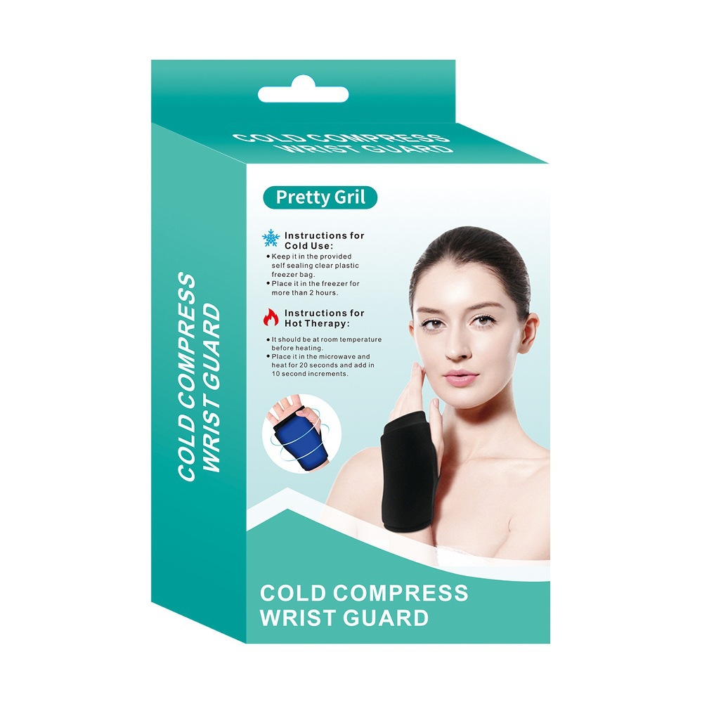 Cross-Border Best-Selling Ice Compress Wrist Guard, Anti-Sprain Wrist Fixator, Bone Joint Guard, Wrist Strap, Reusable For Both Men And Women