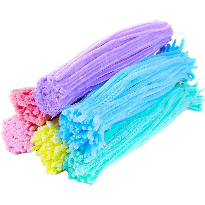 Wholesale of encrypted macaron-colored twisty sticks, DIY handmade materials for kindergartens, dolls, toys, and cartoon wool strips Application Scenario