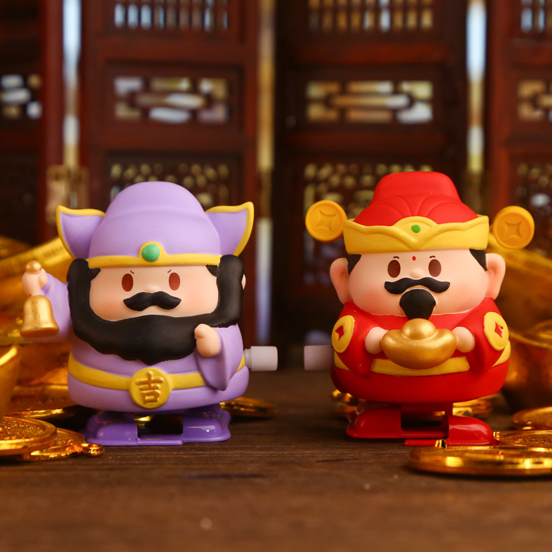 "God of Wealth Arrives Blind Box Cartoon Cute Resin Ornaments, Trendy figurines, desktop ornaments, gifts, gift blind box. details Picture