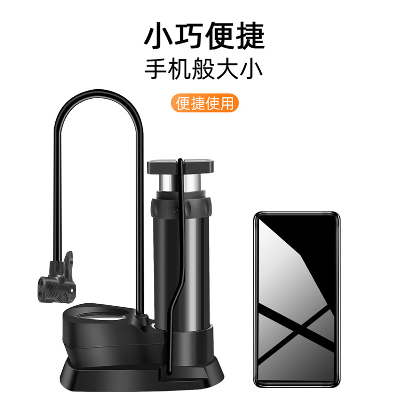 Vehicle-mounted foot-operated air pump, motorcycle, bicycle, electric bike foot-operated air pump, tire pressure detection foot-operated air pump Item Picture