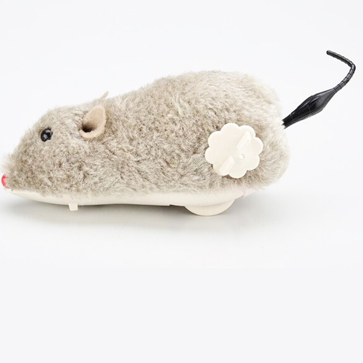 Wholesale of plush simulation mouse pet cat toys, wind-up and wound fun self-entertainment cat toys, pet supplies Item Picture