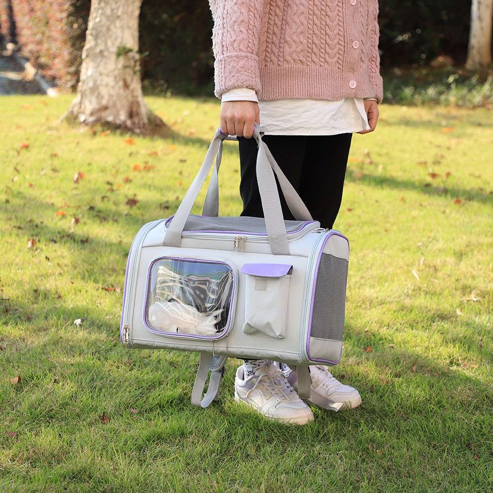 Rongka Pet Cross-border Cat Bag, Breathable Pet Backpack, Cat and Dog Pet Bag, Breathable Hand-held Pet Travel Bag Specification image