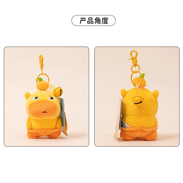Genuine and in-stock Duai Capybara Lulu plush toys, funny schoolbags, hanging decorations, keychains, dolls and gifts details Picture