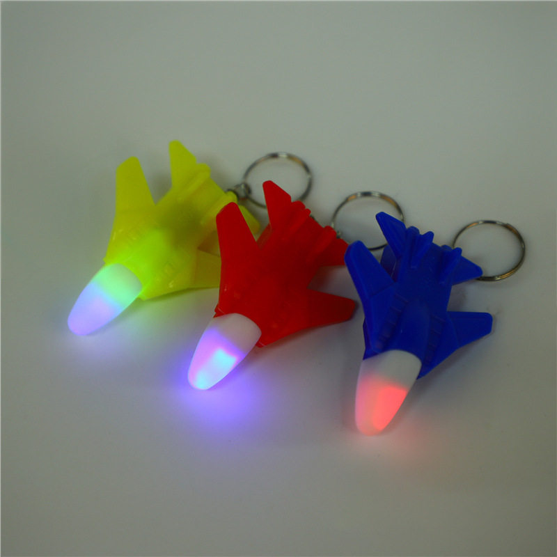 The new illuminated small gift, cartoon, illuminated keychain, LED illuminated aircraft keychain pendant, is creative and practical Application Scenario