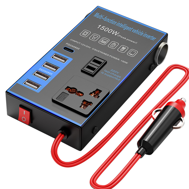 وشاحن مقابس متعددة الوظائف لمحولات طاقة كهربائية ذات قدرة عالية بقوة 12 V24VV Item Picture