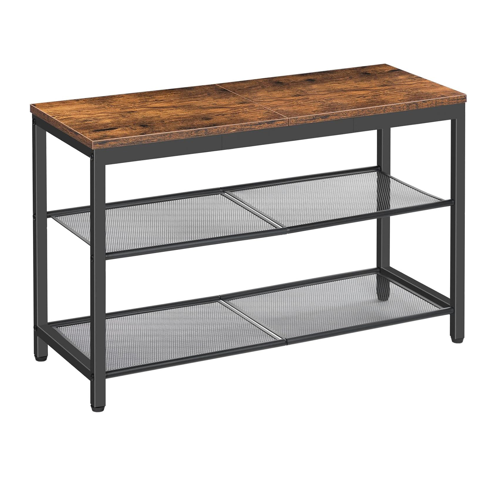 This is a best-selling shoe cabinet on Amazon's cross-border e-commerce platform, featuring a three-layer inclined multi-functional iron-wood combined disassemblable and storage shoe rack Item Picture