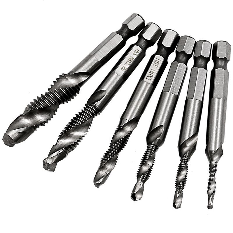 Hot-selling multi-functional composite tap electric drill drilling and tapping tool, hexagonal handle drill bit sleeve machine screw tap Application Scenario