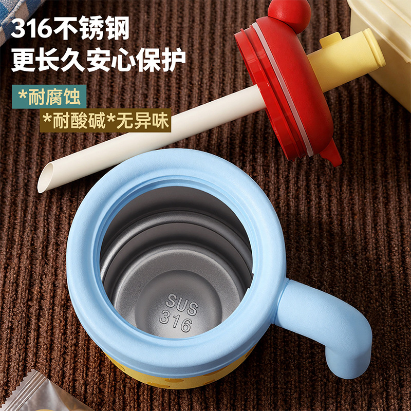 High appearance level girls' insulated cup, 316 stainless steel straw cup, coffee cup, ice cup, table insulated cup gift Application Scenario