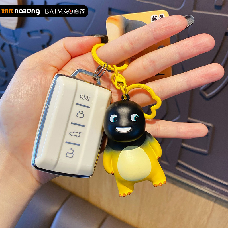 The official Milk Dragon Holiday series keychain is a cute cartoon bee doll keychain for women and a cute schoolbag pendant Specification image