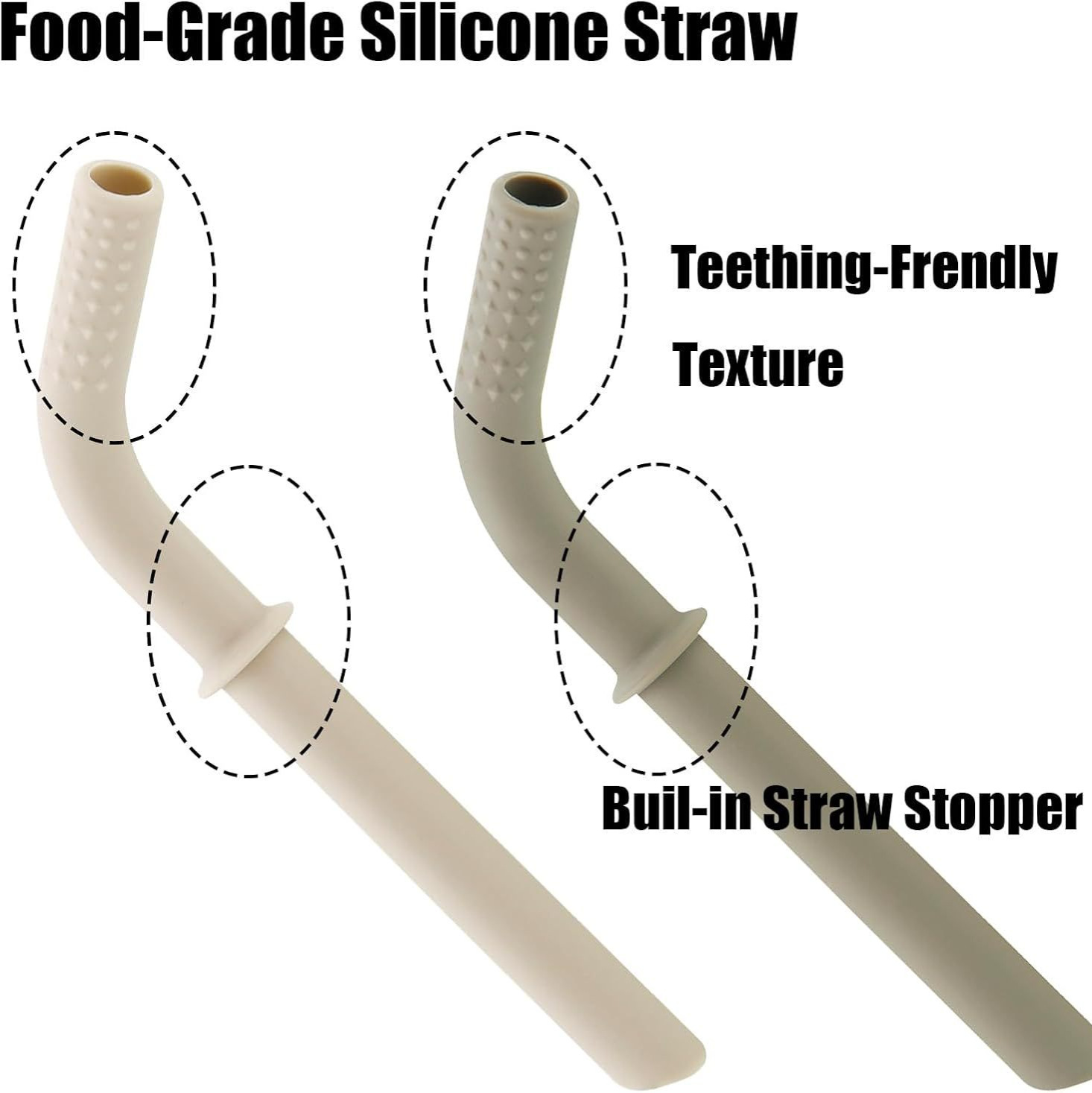 Cross-border stainless steel children's water cup with lid, straw water cup, baby with silicone sleeve, shock-resistant drinking training cup details Picture