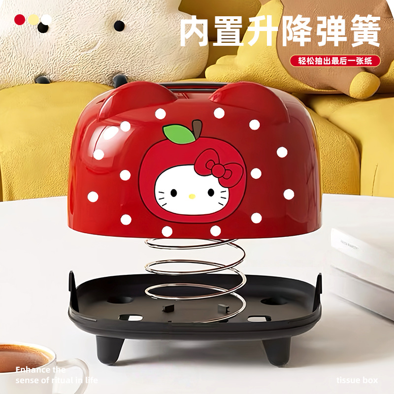 Dopamine desktop tissue box, creative and cute tissue box, high-end, light luxury and sophisticated home napkin box for the living room Specification image