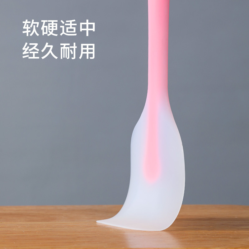 硅胶刮刀一体式奶油抹刀铲子牛轧糖芝士面糊烘焙工具耐高温果酱铲细节图