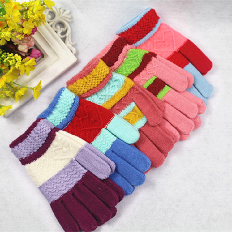 Wholesale of outdoor fashionable and warm magic knitted gloves with multiple patterns and jacquard patterns from the manufacturer