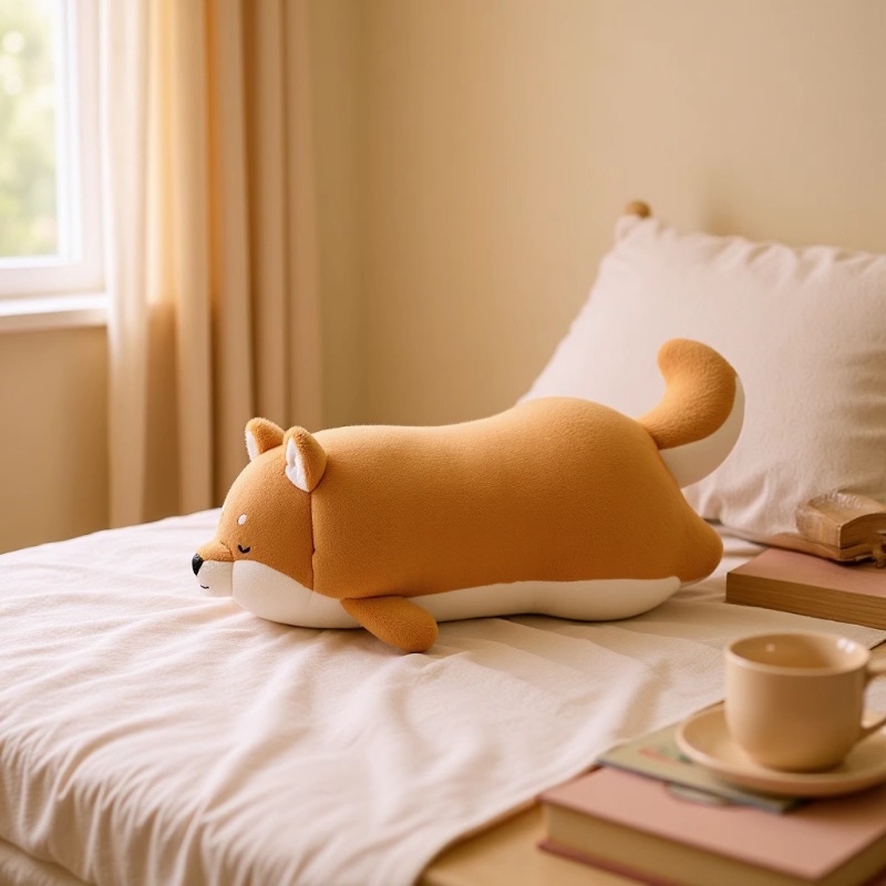 Shiba Inu dolls, birthday plush toys, girls' children's gifts, throw pillows, claw machines, cross-border wholesale Specification image