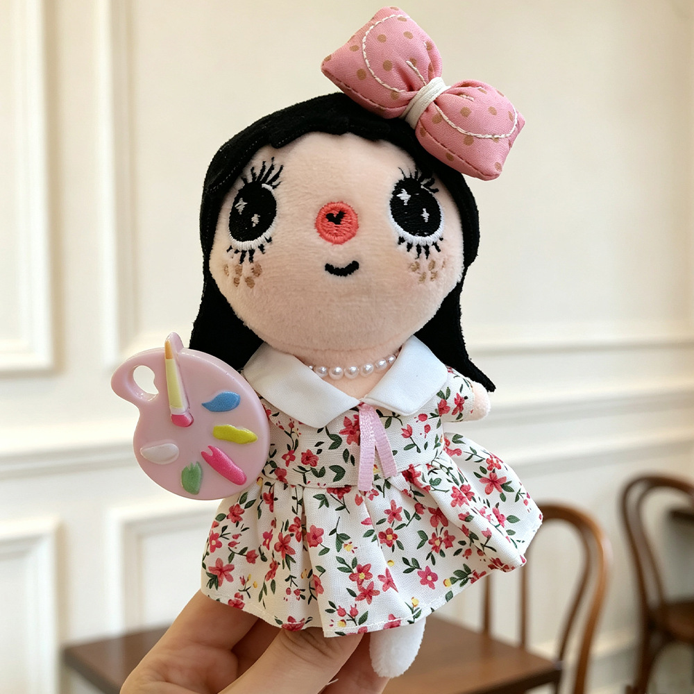 Yuy Xiaoyu plush doll dress Set, super cute YUY Xiaoyu fresh floral dress set doll dress details Picture