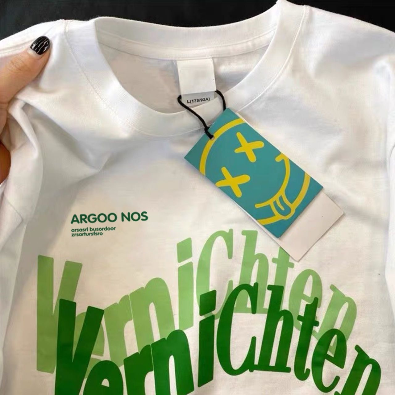 短袖新款夏季小众ins衣服洋气短袖T恤男女同款潮流百搭打底衫印花