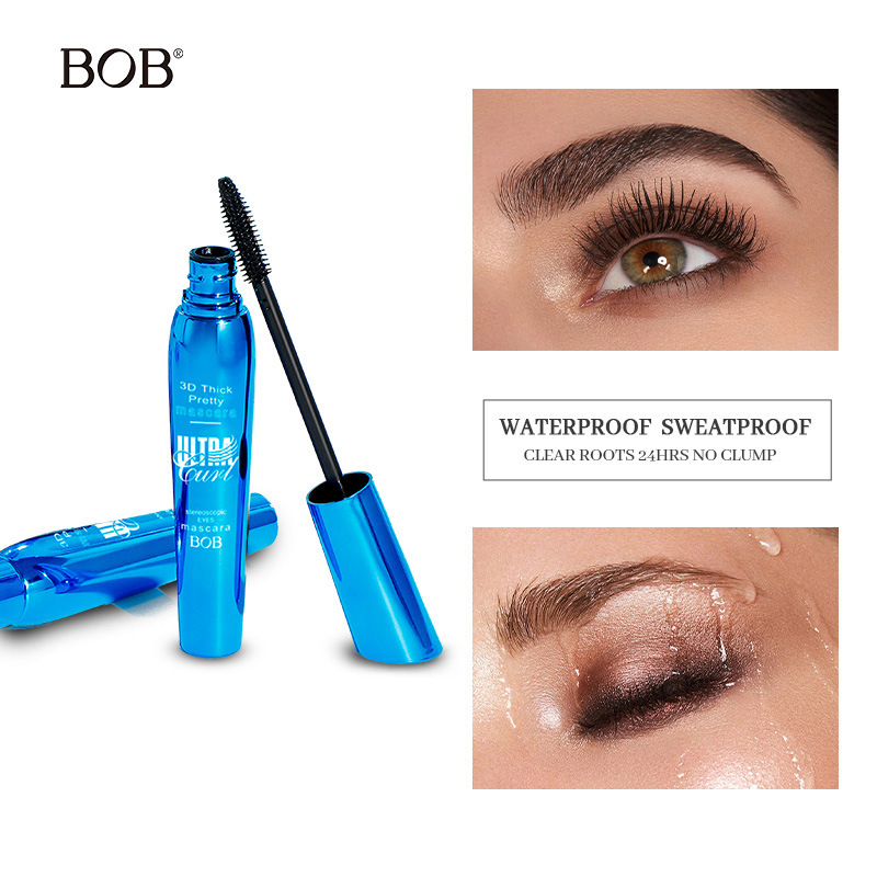 Cross-border exclusive bob Three-dimensional curling mascara: Thick, non-smudge, slender, waterproof and long-lasting black base cream Application Scenario