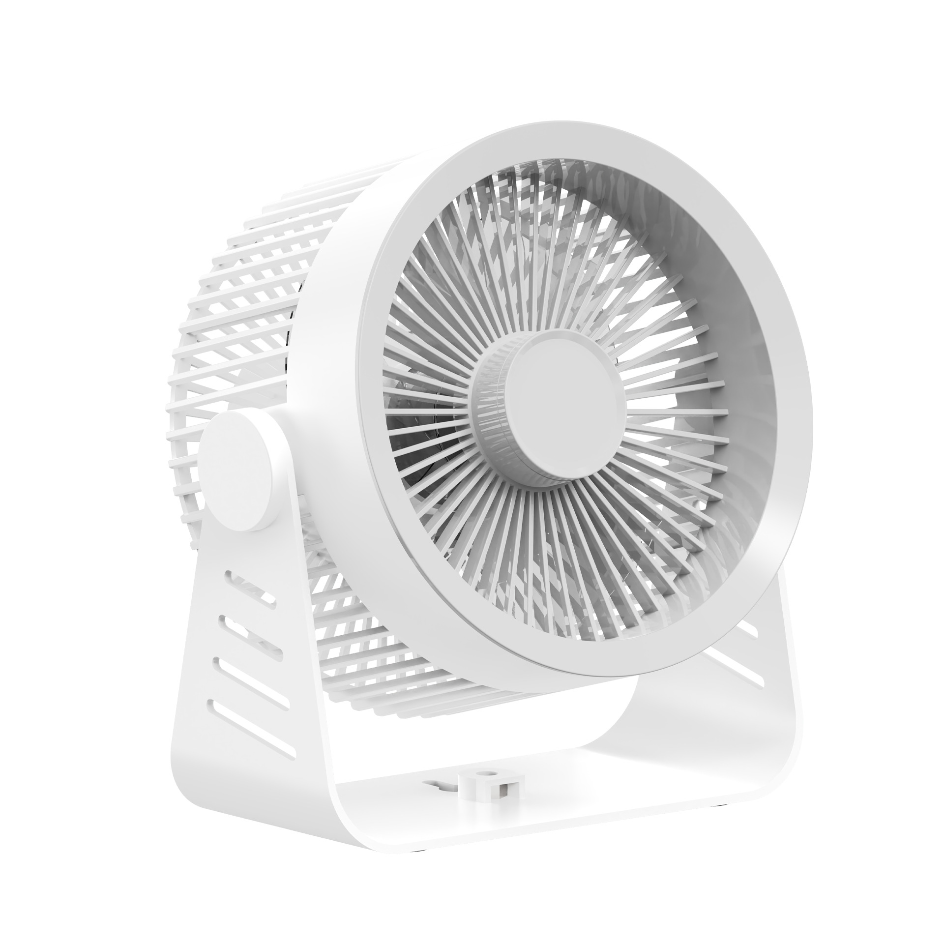 Desktop circulation fan, home silent office five-speed strong wind fan, usb charging night light fan Item Picture