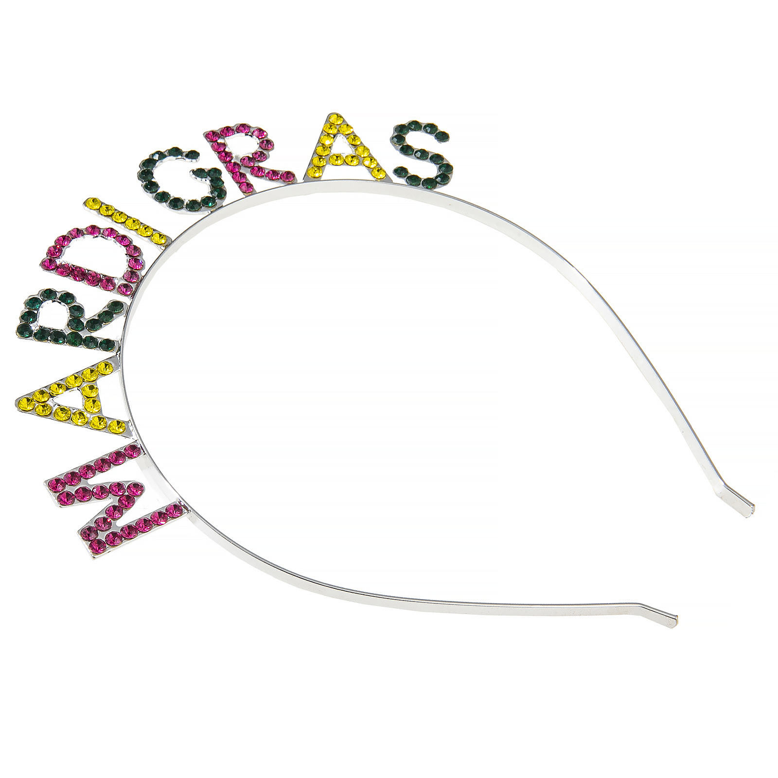 New cross-border carnival MARDIGRAS water diamond letter headband from Europe and America, Fat Beauty Tuesday headband Item Picture