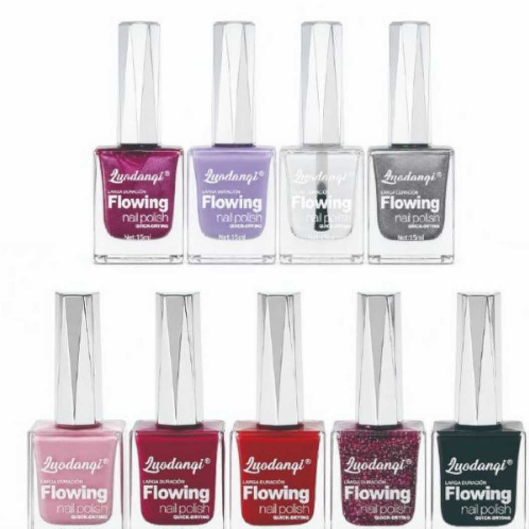 Nueva llegada esmalte de uñas 24 colores venta caliente cross border uñas sin hornear luz esmalte de uñas grasa venta directa de fábrica Item Picture