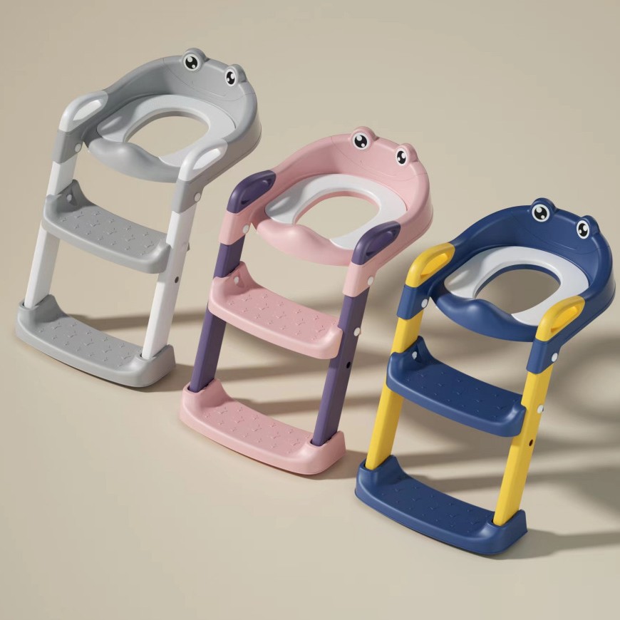 Children's toilet, ladder-type toilet seat, PVC or PU mat, special toilet auxiliary mat frame for children and babies, steps