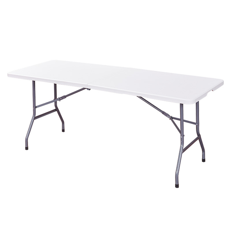 Outdoor folding table, night market stall table, simple conference long table, household portable hand-held folding table, plastic table Item Picture