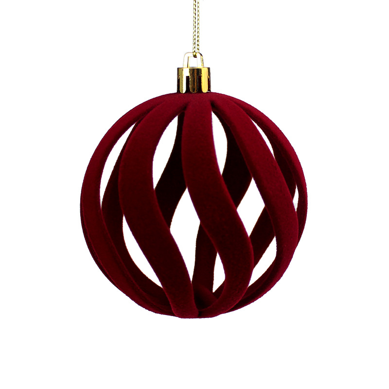 Christmas decorations: Christmas balls, plush Christmas balls, Christmas decorative balls, Christmas tree hanging balls, multiple colors available, factory direct sales details Picture