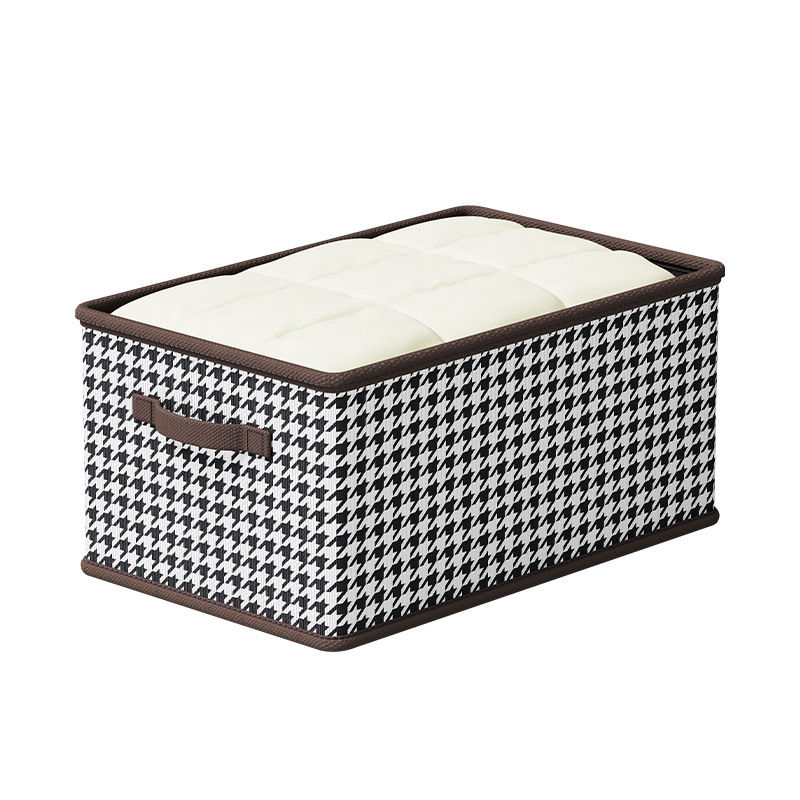 Clothes and trousers storage and organization box, home folding storage basket, wardrobe layering wonder, storage box, fabric moisture-proof Item Picture